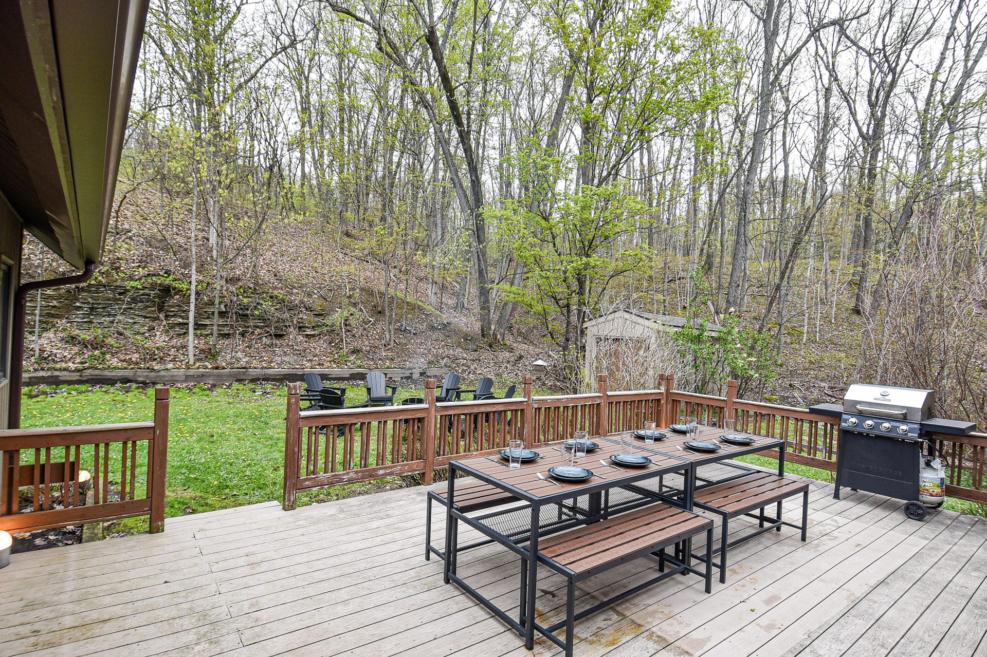 Back deck at the Hill House