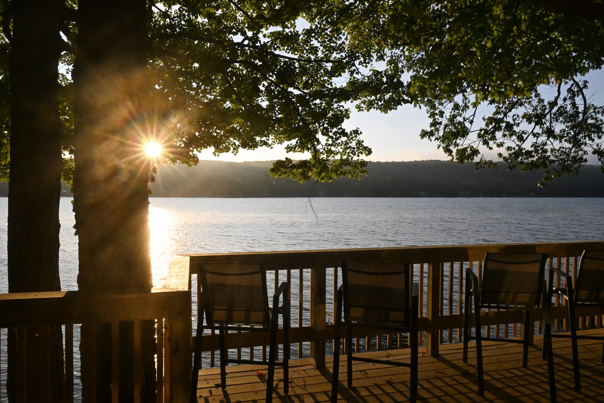 Deck on Waneta Lake
