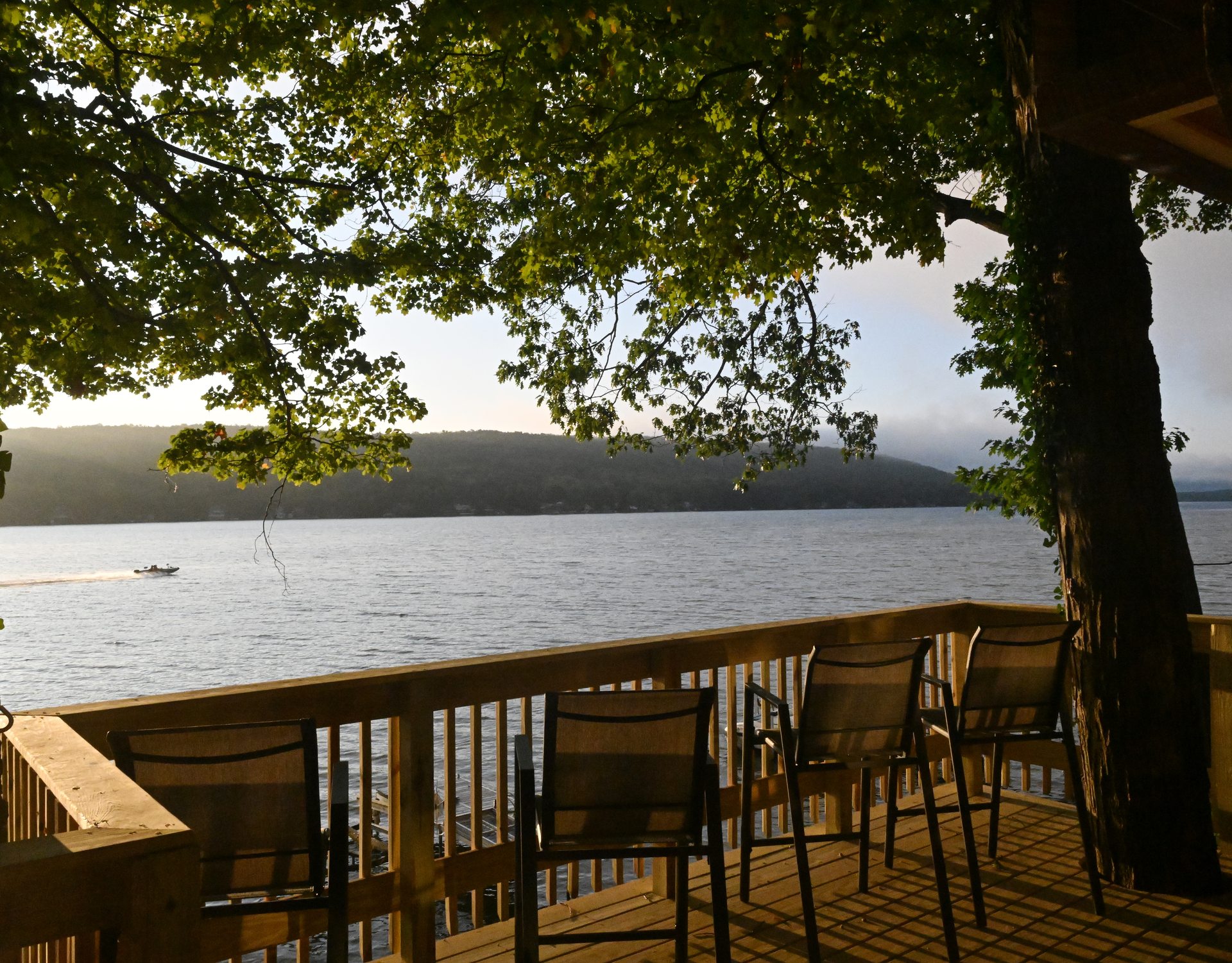 Deck on Waneta Lake